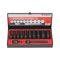 1/2 Inch Impact Socket Wrench Assortment | 12 Pieces | Long Socket Design | Hexagon Grip | by Wurth