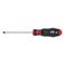Slotted Screwdriver with Hexagon Shank | Robust Chrome-Plated | Black Point Tip | 2-Component Handle | by Wurth
