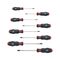 Screwdriver Set TX 8 Pieces | Round Blade | Brushed Chromium-Plated | Black Point Tip | by Wurth