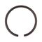 Round wire snap ring and snap ring groove for shafts DIN 9925, steel plain