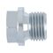 Hexagon head sealing plug with collar DIN 910, steel, zinc-plated, blue passivated (A2K)