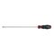 Slotted Long Screwdriver with Round Shank | Chrome-Plated | Non-Slip Handle | by Wurth