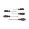 3 Component Screwdriver Set | 5 Pieces | Ergonomic Handle | Enhanced Power Transmission | by Wurth