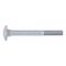 Round head screw with square neck DIN 603, steel, strength class 8.8, zinc-plated, blue passivated (A2K)