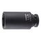 1/2 inch impact socket wrench, inch, hex., long