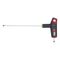 T-handle 2-component Hex Key with Side Drive | Chrome Plated | Ergonomic Design | 2.5mm Tip | by Wurth