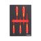 VDE SL/PH Screwdriver Set | 5 Pieces | Carbon Finish | by Wurth