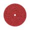 Longlife Coarse Nylon Abrasive Fleece Disc | 100mm Diameter | High Material Removal | Red Color | by Wurth
