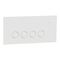 Clipsal Solis Flush Switch | 4 Gang | 10AX 1-Way/2-Way | Zen White | @Each of 5 | by Clipsal