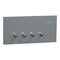 Clipsal Solis T Series Flush Switch | 4 Gang | 1-Way/2-Way Function | 230V-240V | @Each of 5 | by Clipsal