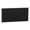 Clipsal Solis Flush Switch | 3 Gang | 230V-240V | 10AX 1-Way/2-Way | Zen Black | @Each of 5 | by Clipsal