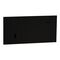 Clipsal Solis T Series Grid Plate & Cover | 1 Gang Horizontal | Polished Ceramic | Ebony Aluminium Finish | @Each of 1 | by Clipsal