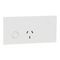 Double Switch Power Point | Wiser Connected | ZigBee Integration | Polished White Finish | @Each of 2 | by Clipsal
