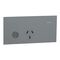 Double Switch Power Point | Wiser Connected | ZigBee Integration | Polished Platinum Finish | @Each of 1 | by Clipsal