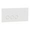 Clipsal Solis Flush Switch | 3 Gang | 10AX 1-Way/2-Way | Horizontal Mount | @Each of 5 | by Clipsal