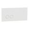 Clipsal Solis Flush Switch | 2 Gang | 10AX 1-Way/2-Way | 230V-240V | Zen White | @Each of 10 | by Clipsal