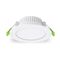 7W Low Profile LED Downlight Dimmable - 100deg - w/F&P - White - Flush Lens - Tri Colour
