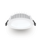 8W flush lens low-profile LED downlight with dimmable driver - tri-CCT - white
