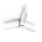 52 inch (1320mm) 3 blade 40W DC hugger fan W/LED Light white