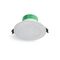8W LED Downlight Dimmable - 90deg - w/F&P - White - Recessed Lens - Tri Colour