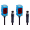 Miniature photoelectric sensors W4F, WSO4FP-313ZZ6A0ZZZ Sensing range max.: 0…2 m, depending on receiver Sensor principle: Through-beam photoelectric, consisting of sender with testinput Connection type: Cable with connector M8, 3-pin, 110 mm Light source: PinPoint LED, visible red light Housing material: VISTAL®
