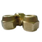 Forged Flare Nut - Short Barrel - Brass - 1/2 FSAE