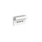 3 Gang Horizontal Shelf Vivid White