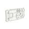Grid Socket Sw HorizSgl 1ExBlank 10A250V
