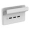 3 Gang Horizontal Shelf Cool Grey