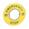 Circular Emergency Stop 3D Legend Plate