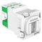 RJ45 JACK CAT5E UTP 30M SHUTTER WHITE