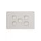 5 Gang Switch with crystal cover white