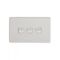 3 Gang Switch with crystal cover white
