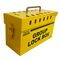 GROUP LOCK BOX, YELLOW METAL 13 LOCK POSITIONS