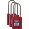 PADLOCK, PLASTIC, COLOUR CODED 50mm SHACKLE, WHITE, [10] PACK