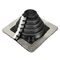 FLASHING SQUARE BASE, 6-70mm RETRO FIT BLACK INCL GRIPPER