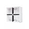 Enclosure Back Box 4 Gang with 2 x 32mm and 2 x 25mm Entries Chemical Resistant White
