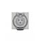 Socket IP66 10A 250V ac 3 Round Pin Grey Less Enclosure