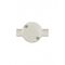 Junction Box Round 2 Way Through 20mm Shallow Medium Duty PVC Grey