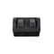 Power Point Weatherproof Double Outlet IP54 15A 250V ac Separate Circuit Double Pole Matt Black