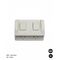 Power Point Weatherproof Double Outlet IP54 10A 250V ac Separate Circuit Double Pole Grey