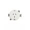 Surface Socket 15 Amp 250V Three Pins Diameter 66mm White