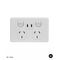 Power Point 2G 10A USB Charger Dual Type C PD30W Max White