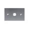 One gang Switch Stainless steel White