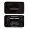 WALL PLATE WITH BRUSH, BLACK