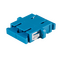 FIBRE ADAPTOR, SINGLE MODE SC/SC DUPLEX, CERAMIC, BLUE