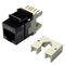 JACK, CAT6 KEYSTONE 8P8C 110 TERMINATION, BLACK