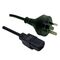 CABLE, 240V GENERAL POWER 1m 3-PIN MALE TO IEC FEMALE BLACK