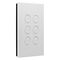 6 Gang Push Button Switch 250V | LED Indicator | 16AX/20A Rated | by Clipsal