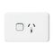 Socket Switch Horizontal Single 20A 250V | Integrated On/Off Switch | Durable Polycarbonate | by Clipsal